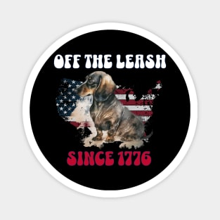 4th of July Independence Day Funny Design for Dog Lovers Magnet